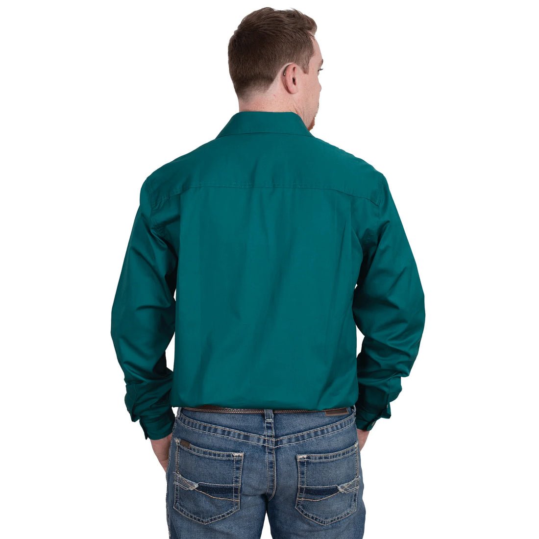 Just Country Mens Cameron Workshirt - 1/2 Button