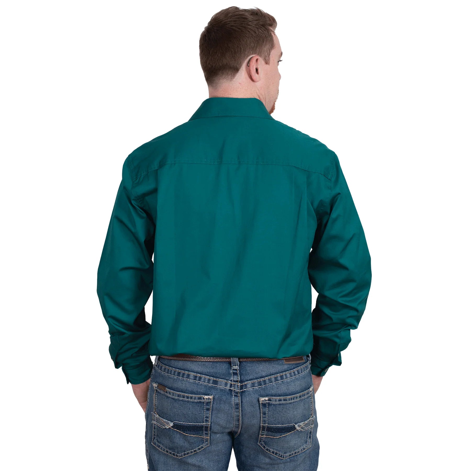 Just Country Mens Cameron Workshirt - 1/2 Button