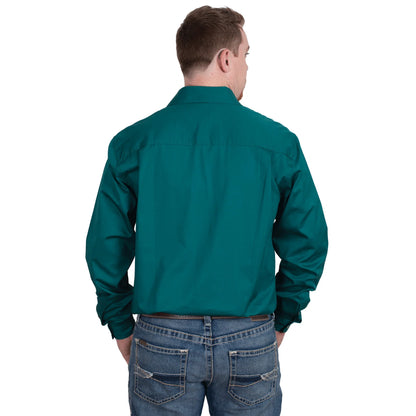 Just Country Mens Cameron Workshirt - 1/2 Button