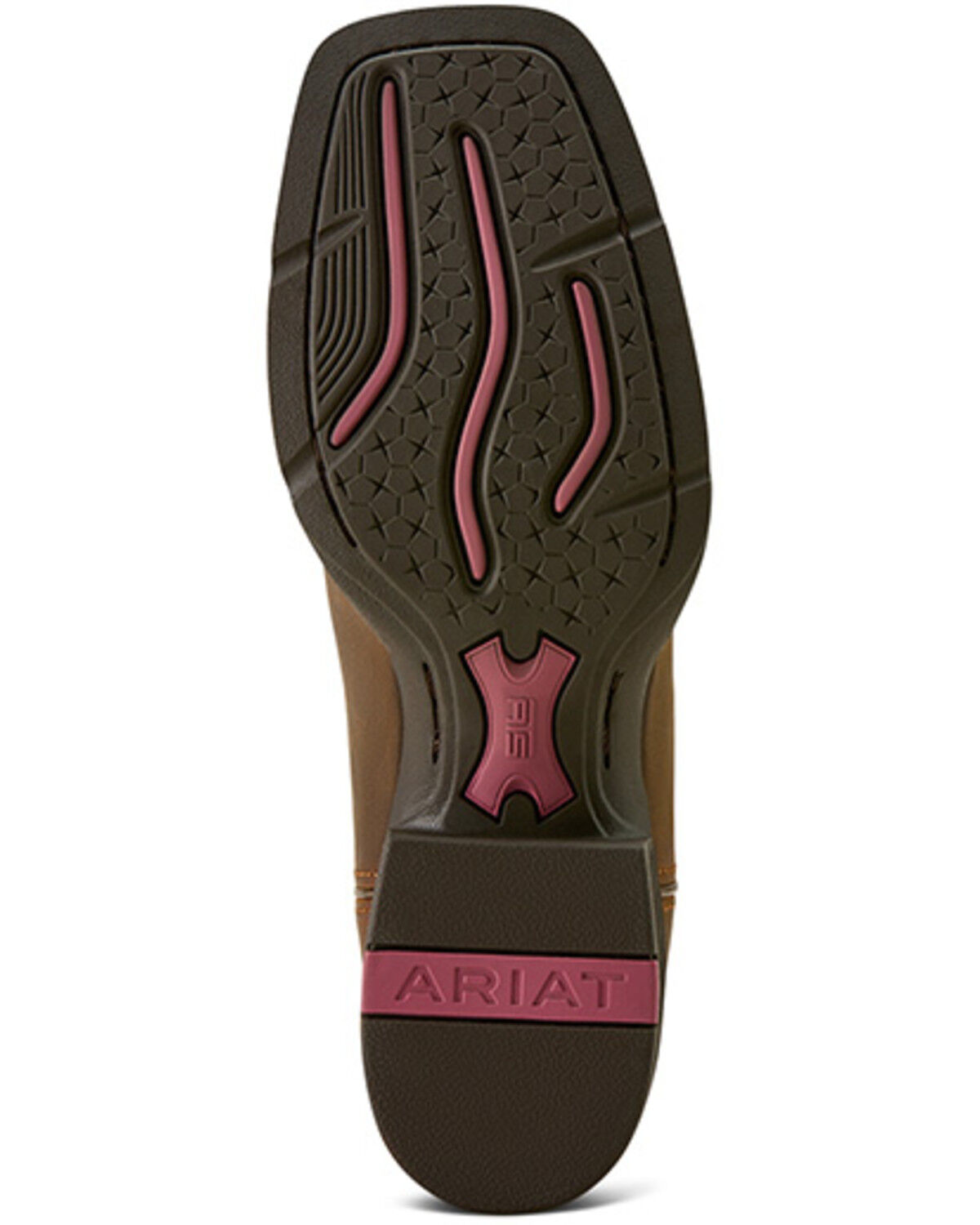 Ariat Womens Round Up Wide Square Toe Sassy Brown