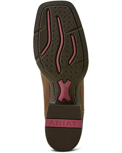 Ariat Womens Round Up Wide Square Toe Sassy Brown