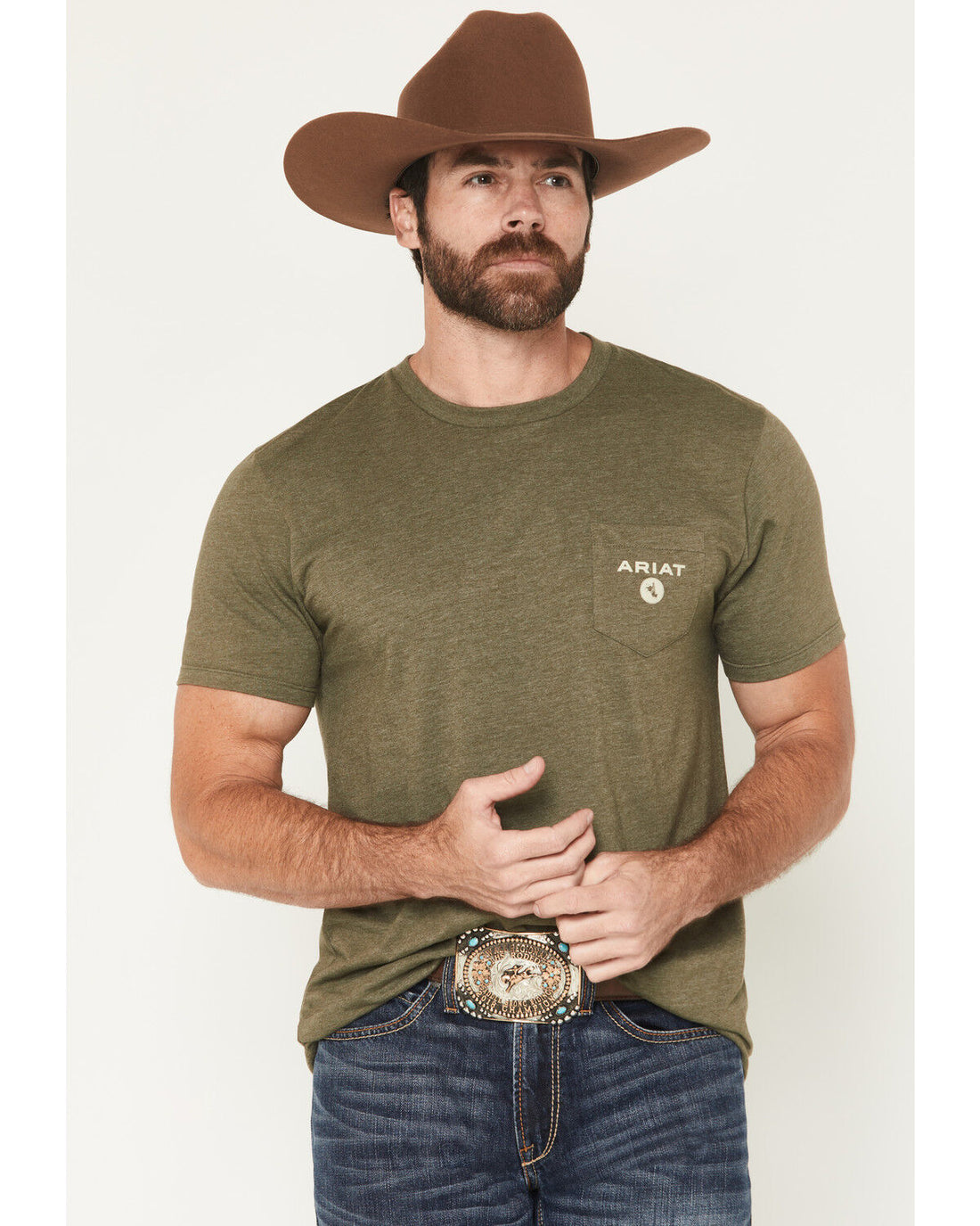 Ariat Mens Roped Diamond Short Sleeve Tee