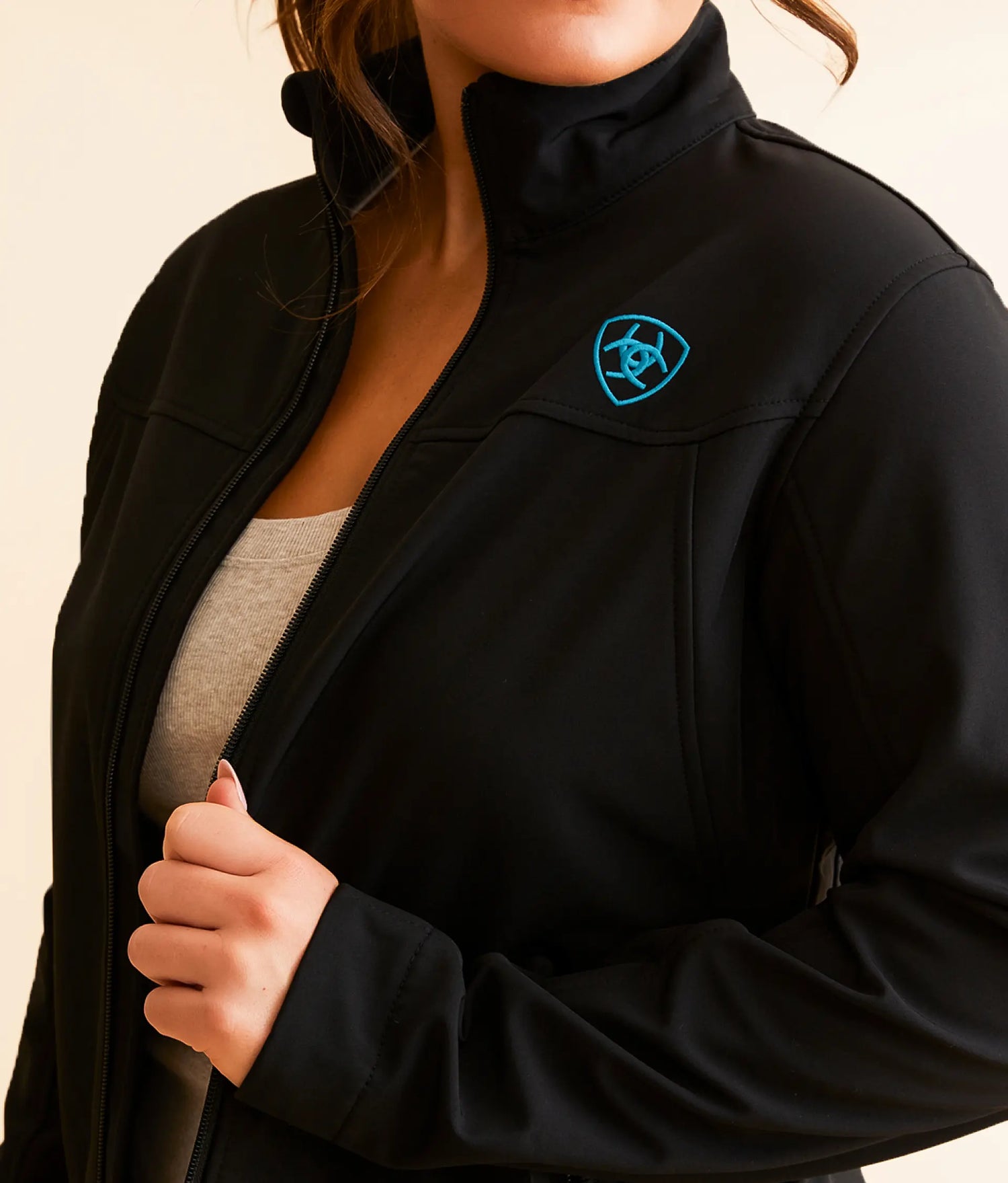 Ariat Women New Team Softshell Jacket Black and Serrano