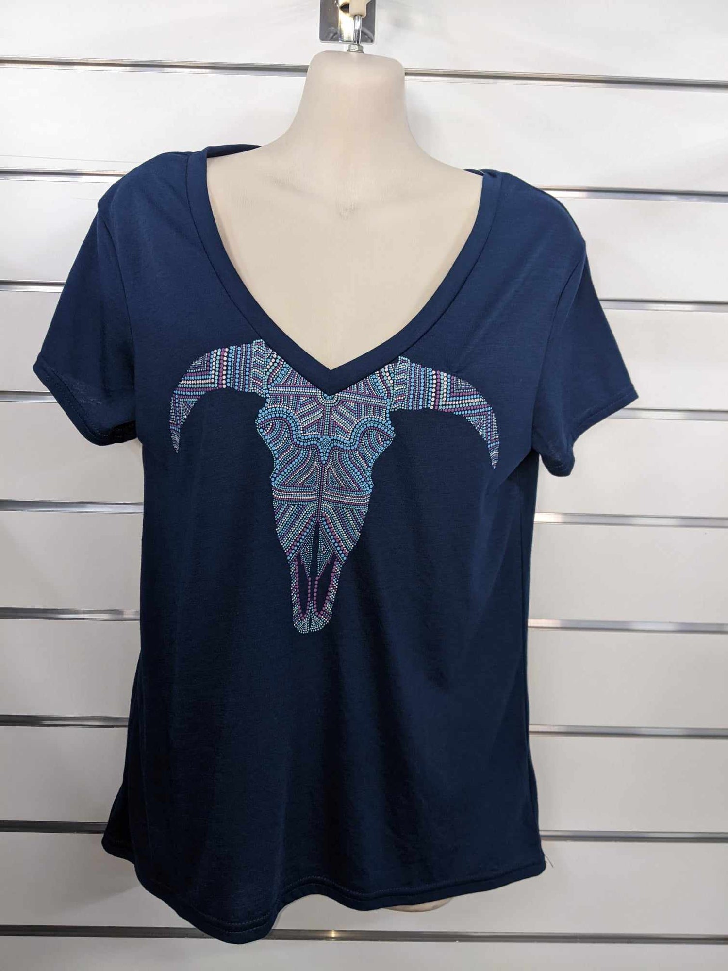 Roper Womens 5 Star T-Shirt Blue