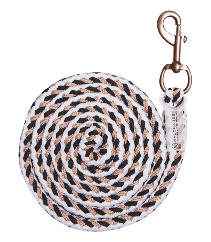 Waldhausen Lead Rope White &amp; Rose Gold