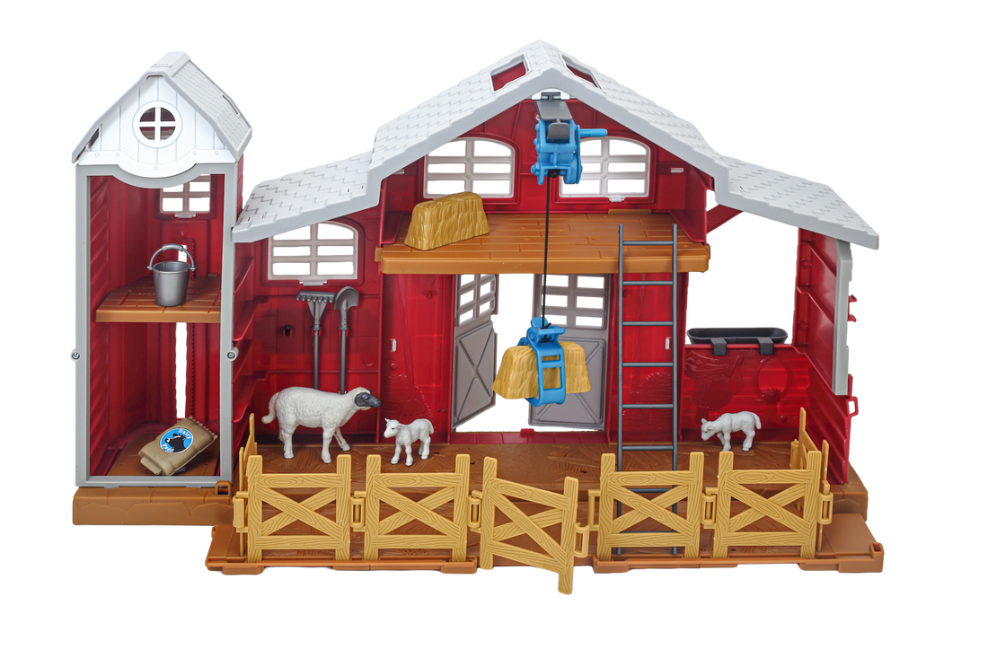 Big Country Toys 38 Piece Dairy Barn Play Set
