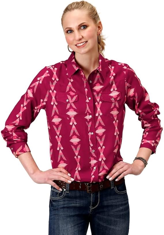 Roper Women Western Five Star Long Sleeve Shirt