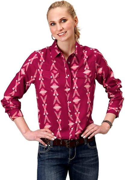 Roper Women Western Five Star Long Sleeve Shirt