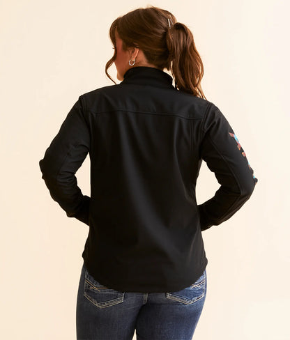 Ariat Women New Team Softshell Jacket Black and Serrano
