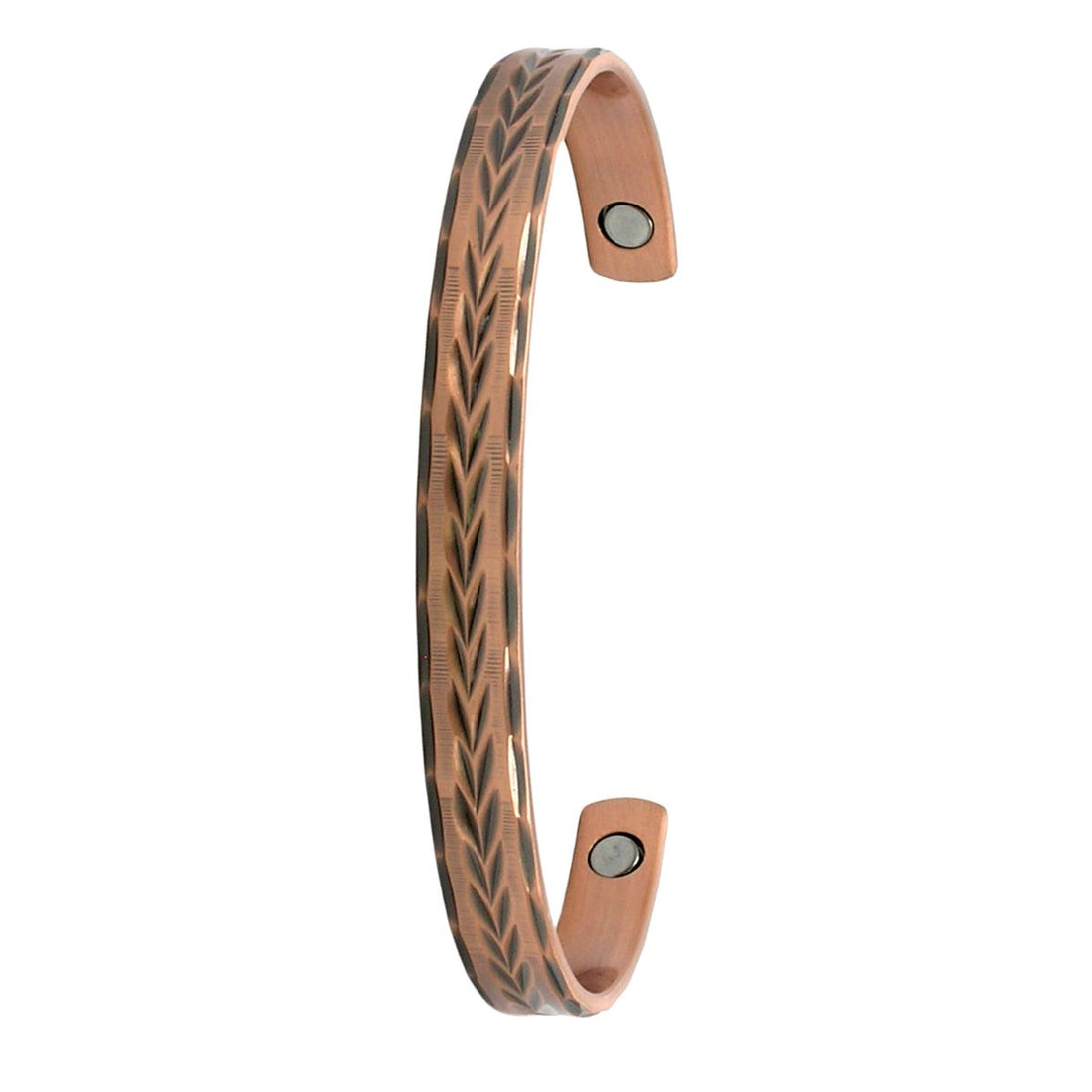 Feathered Arrow Copper Bangle