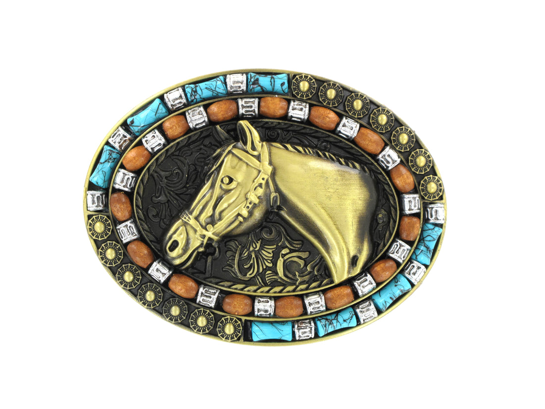 Horse Head Western Buckle