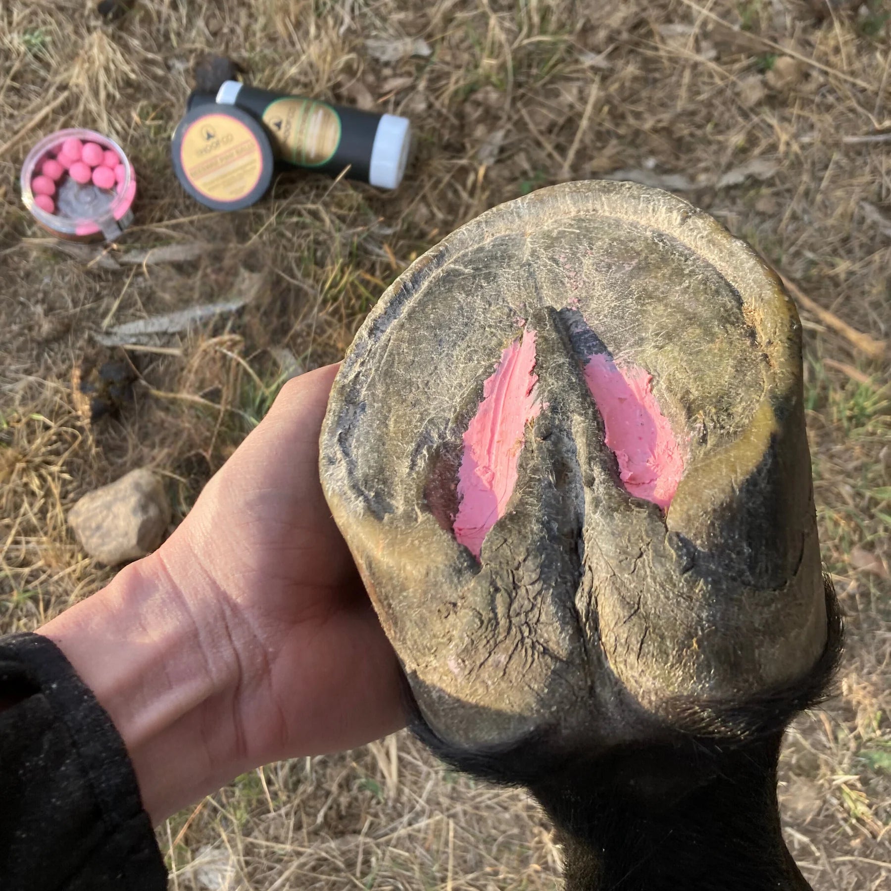 The Hoof Co Beeswax PINK Balls