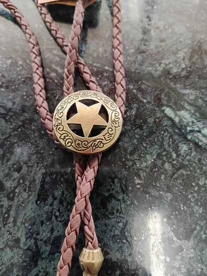 Cowgal Brown Cord Bolo Tie