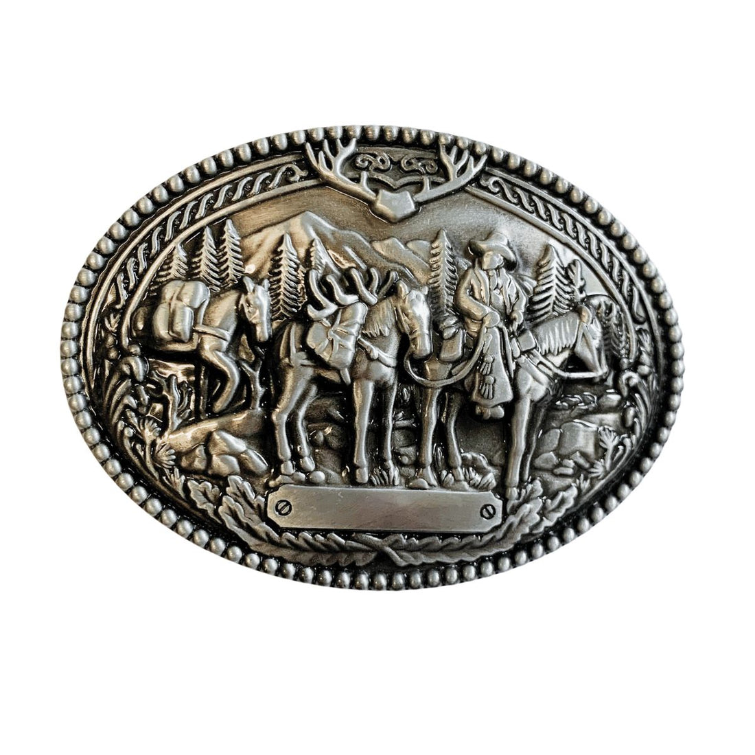 Drover Silver Look Belt Buckle
