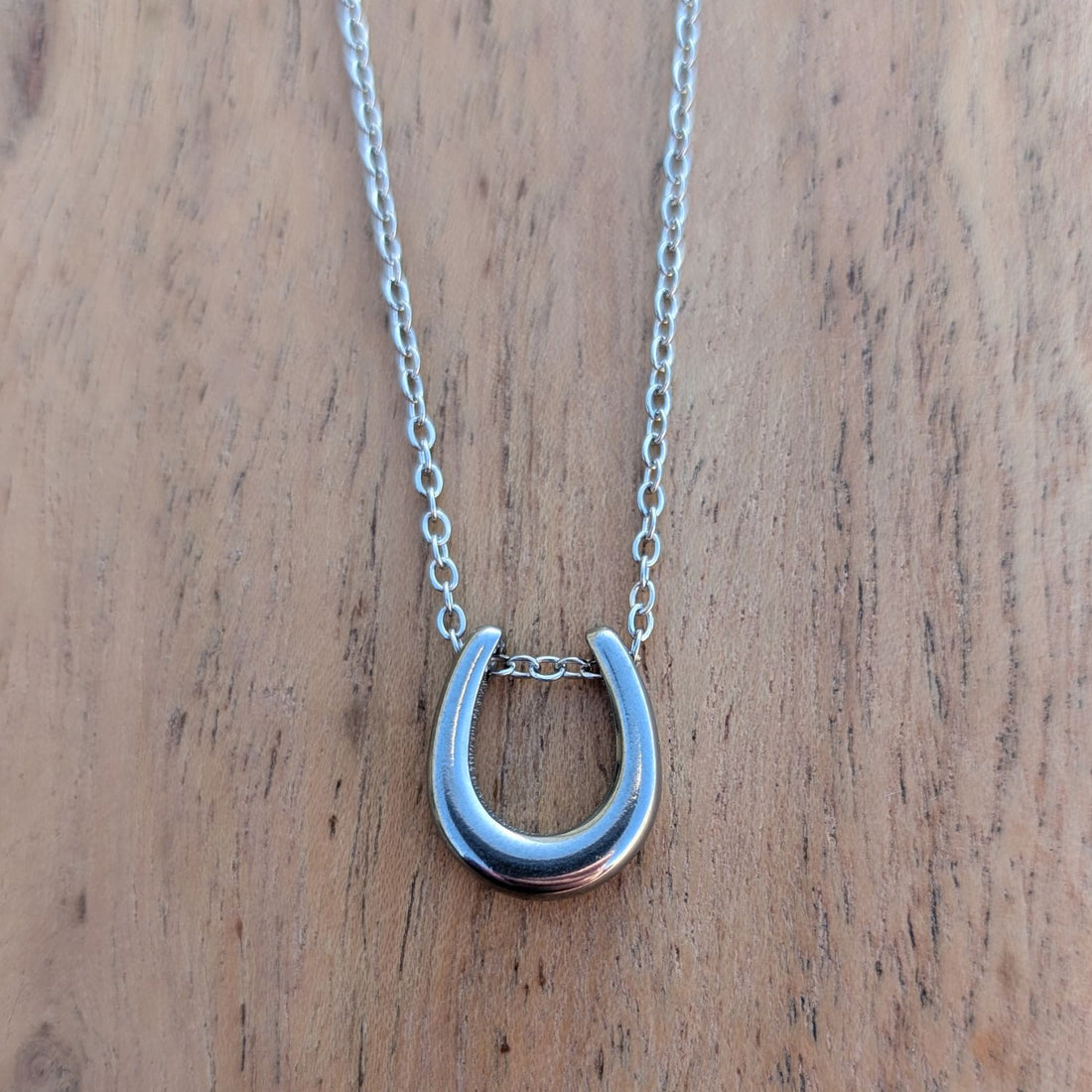 Cowgal Gifts Simple Horse Shoe Pendant Necklace