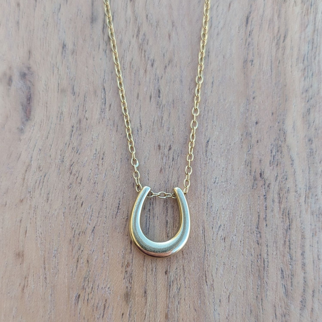 Cowgal Gifts Simple Horse Shoe Pendant Necklace