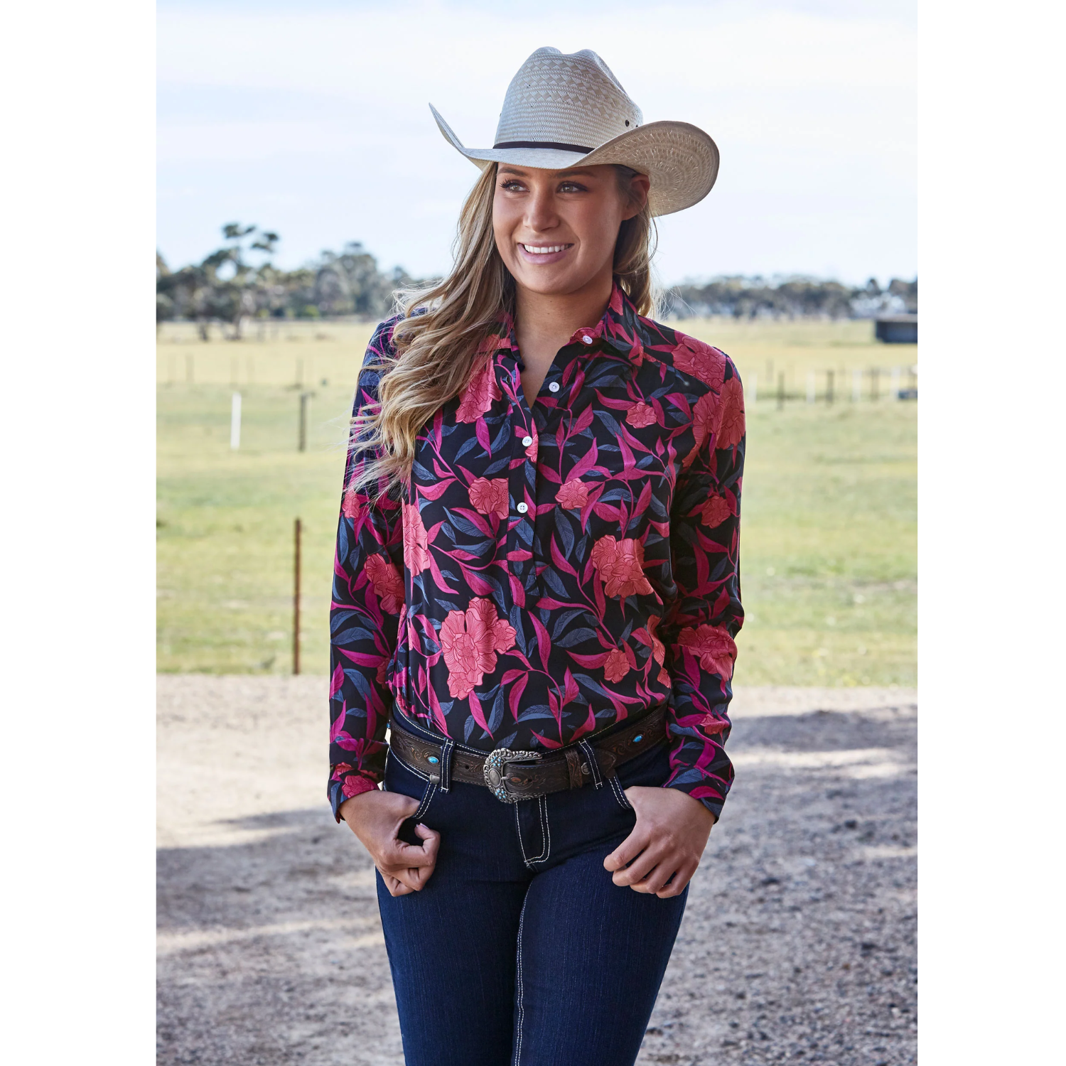 Wrangler Womens Gwendolyn Long Sleeve Shirt