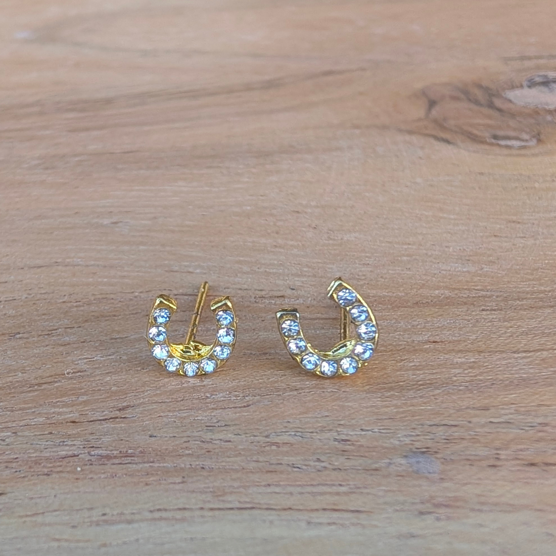 Cawgal Gifts Horseshoe Stud Earrings