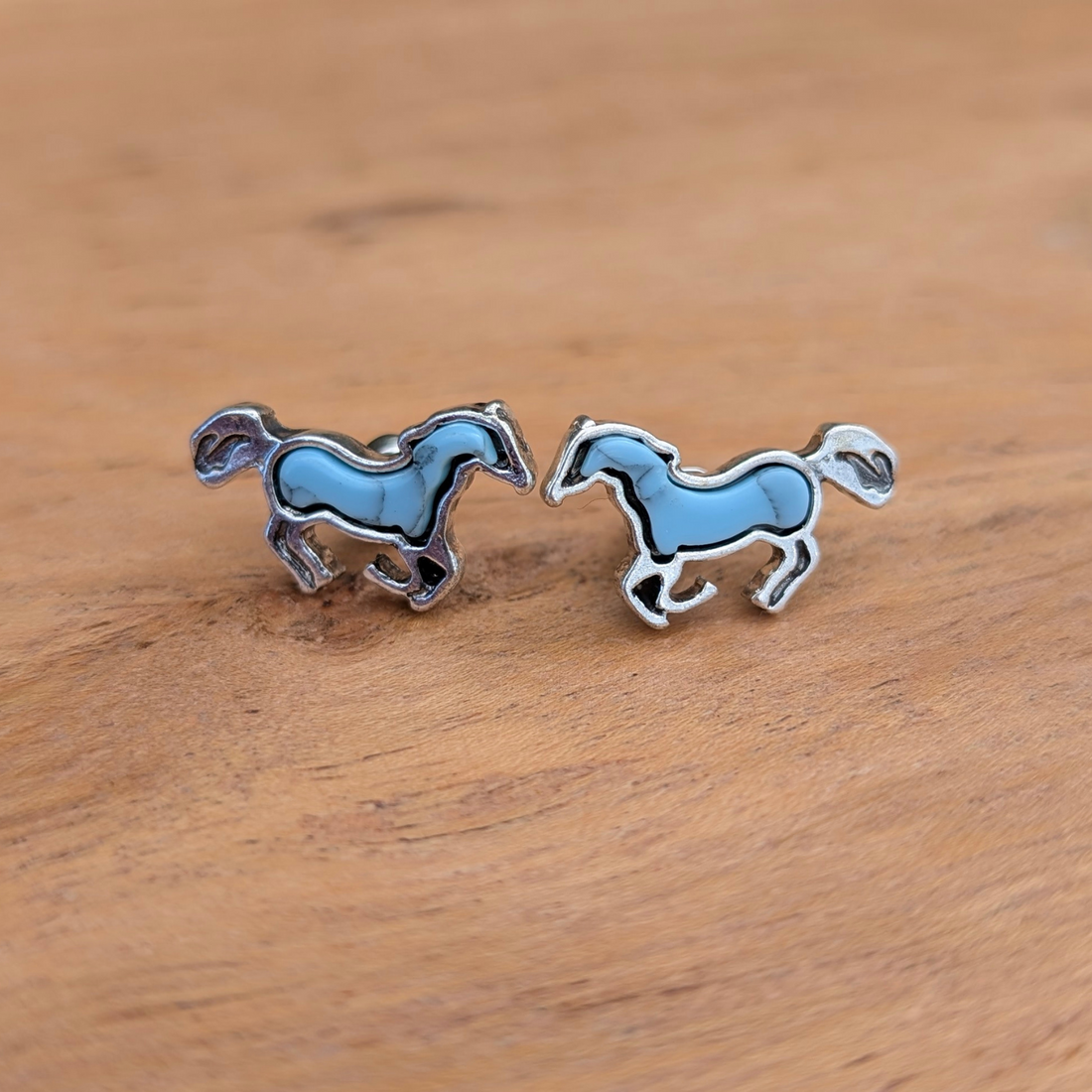 Cowgal Gifts Turquoise Horse Earrings