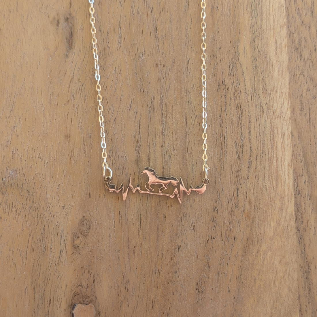 Cowgal Gifts Horse Beat Pendant Necklace