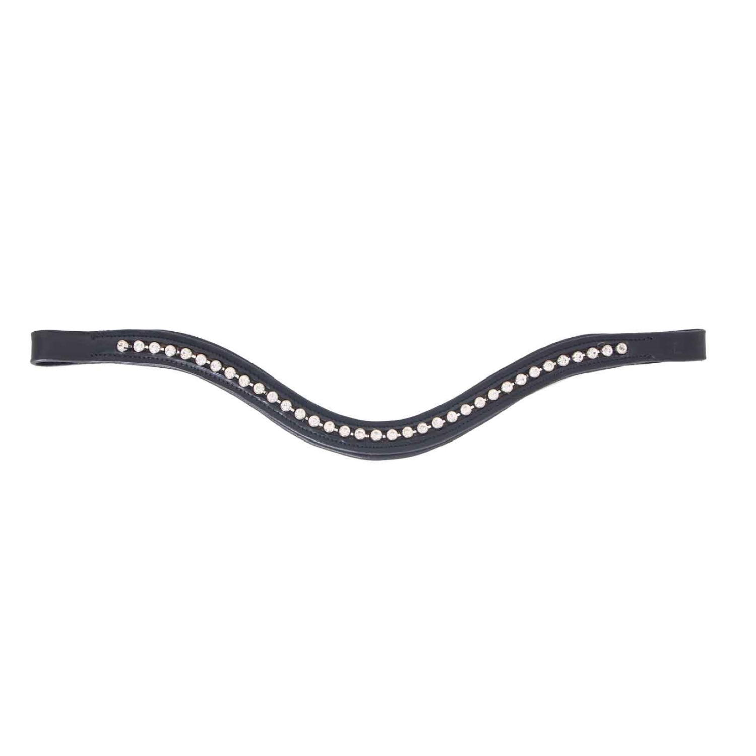 Cavallino Shapped Large Silver Diamante Browband