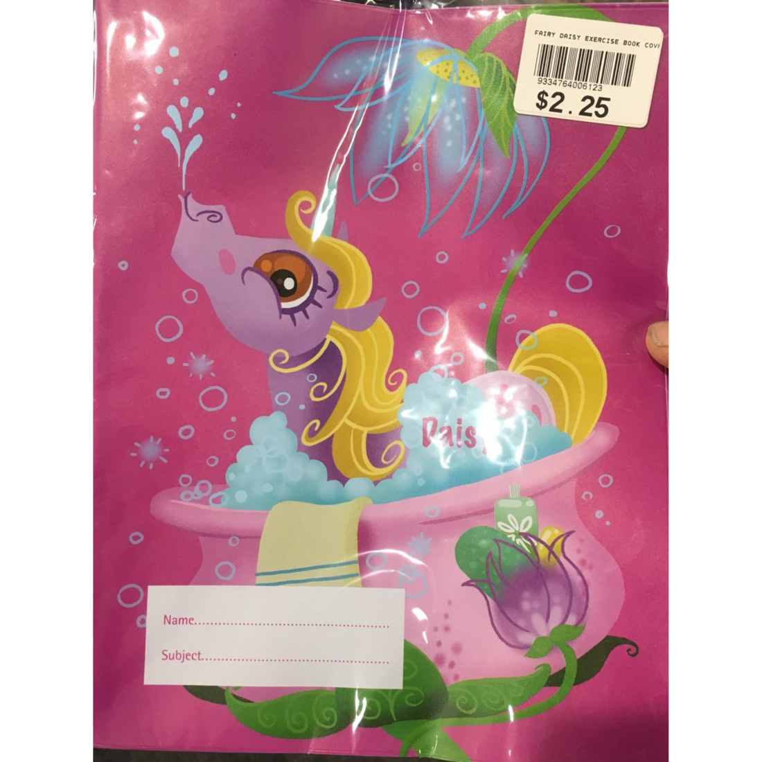 Exercise Book Cover - Fairy Daisy