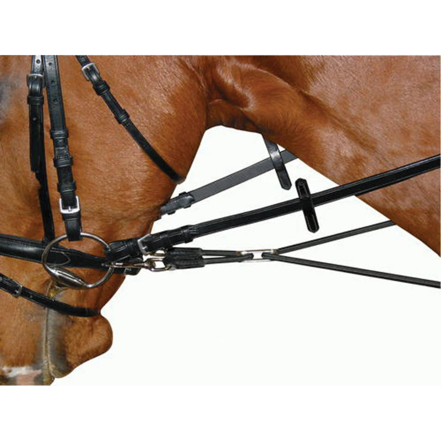 Leather Round Elastic Side Reins