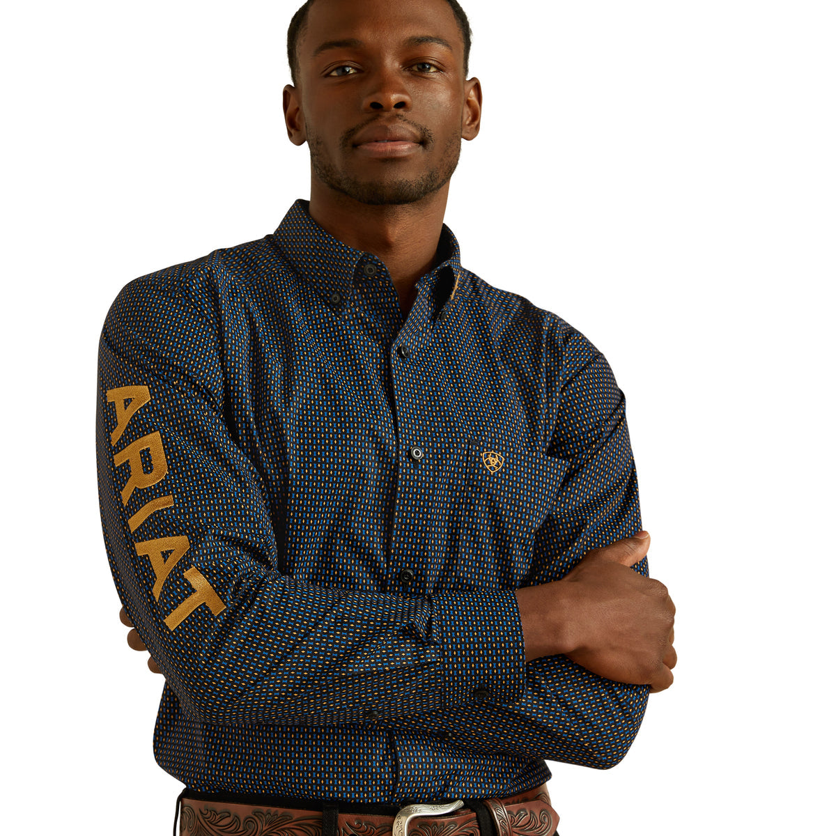 Ariat Mens Team Portland Fitted Long Sleeve Shirt