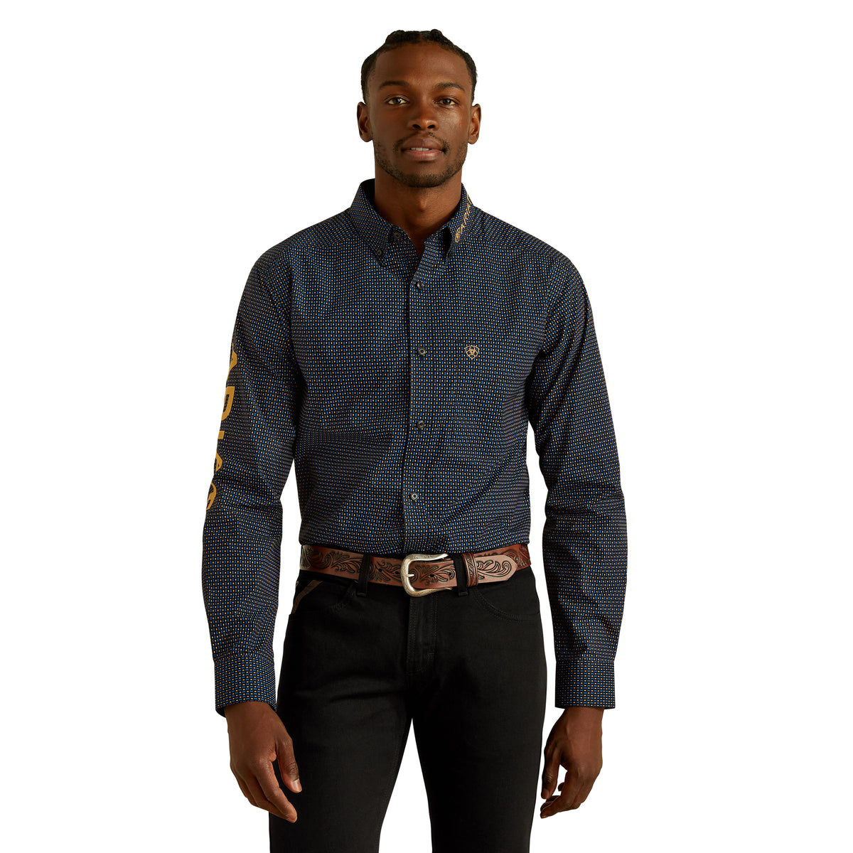 Ariat Mens Team Portland Fitted Long Sleeve Shirt
