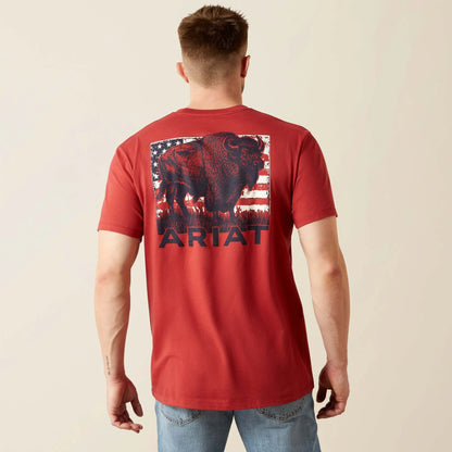Ariat Mens Patriot Buffalo Coin Short Sleeve Tee