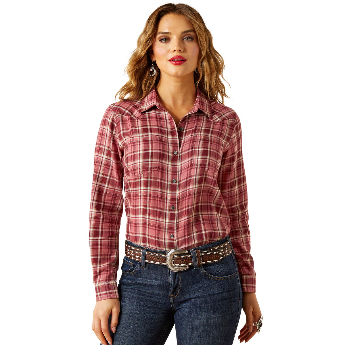 Ariat Womens Billie Jean Long Sleeve Shirt - Sunkissed Plaid