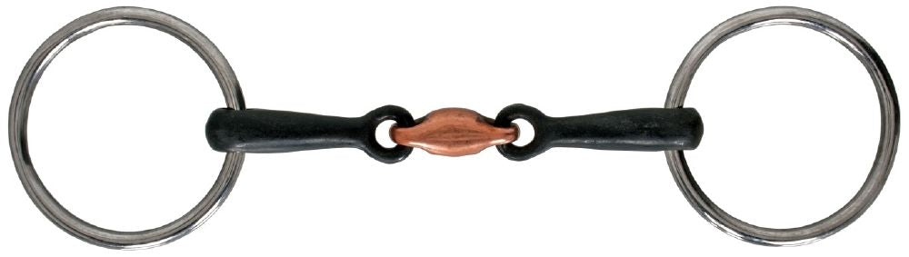 Flair Stainless Steel Training Snaffle with Sweet Iron