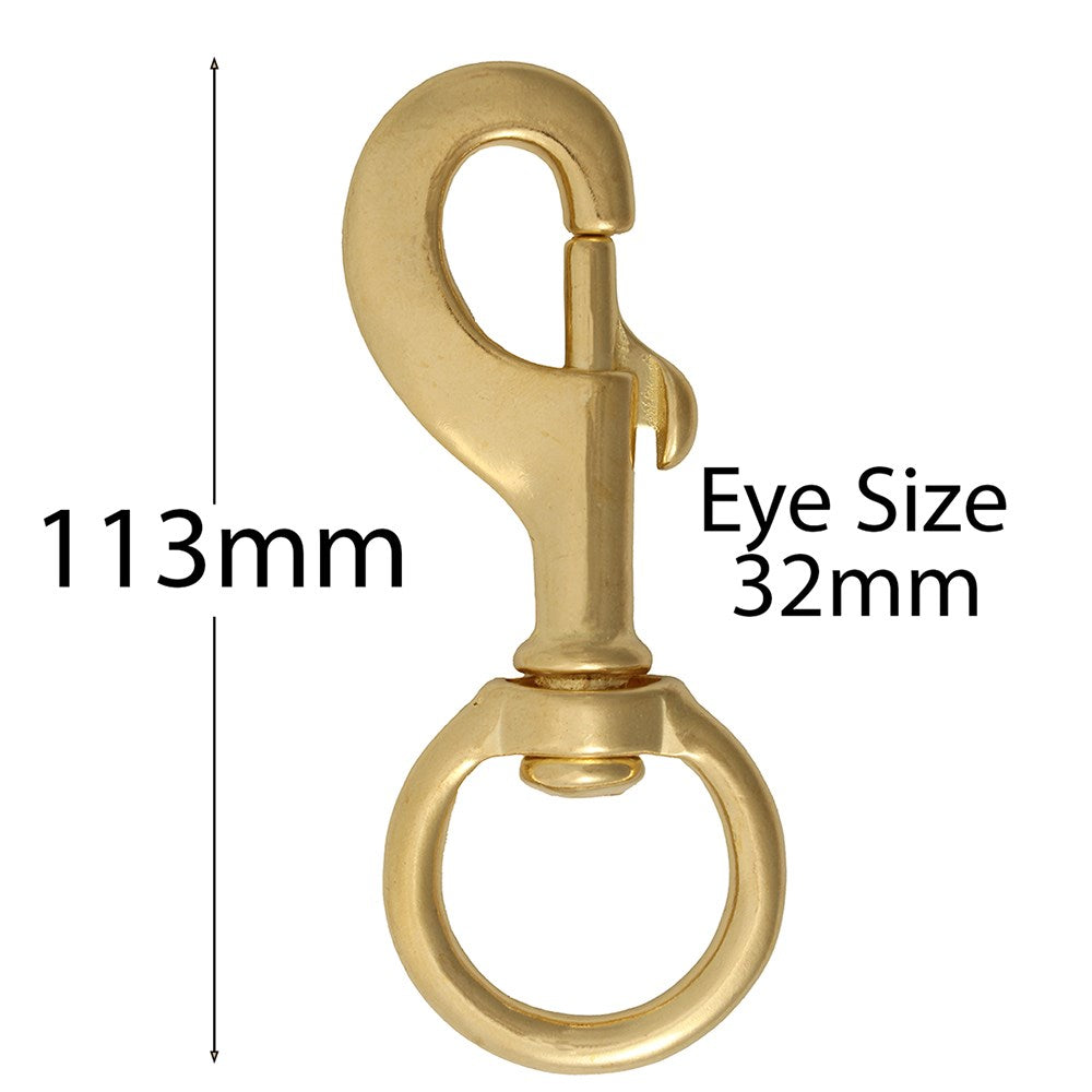 Heavy Brass Snap Round 1 1/4&quot;