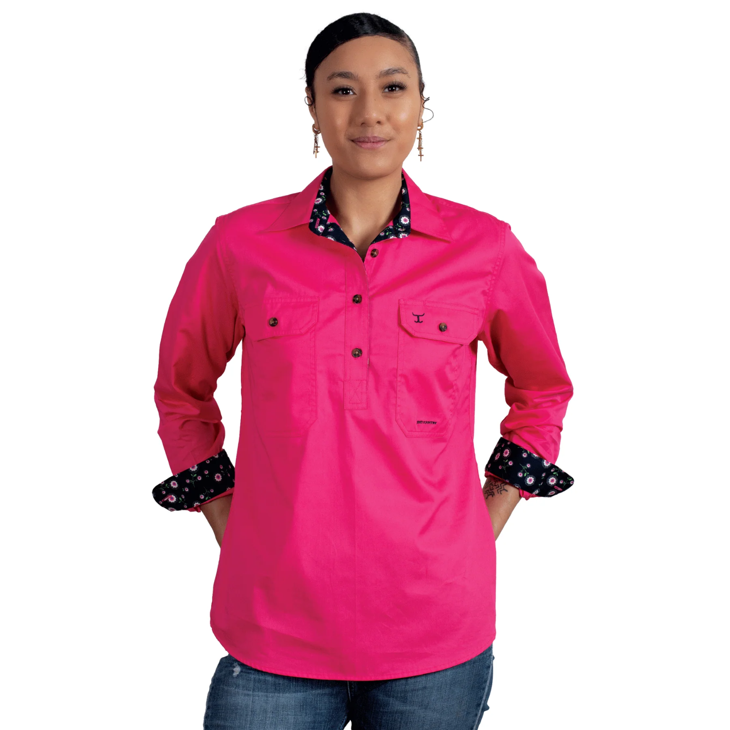 Just Country Womens Jahna Trim Shirt