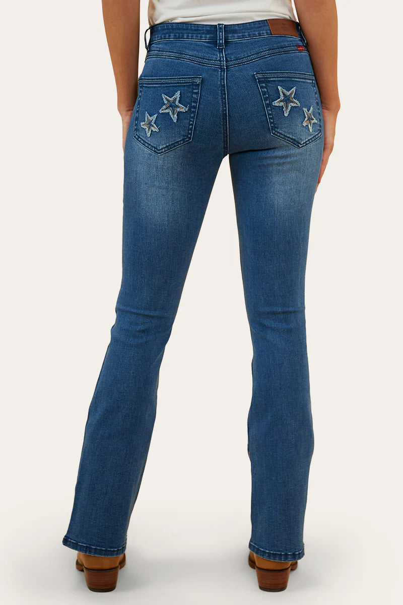 Ringers Western Caroline Rodeo Mid Rise Bootleg Jean
