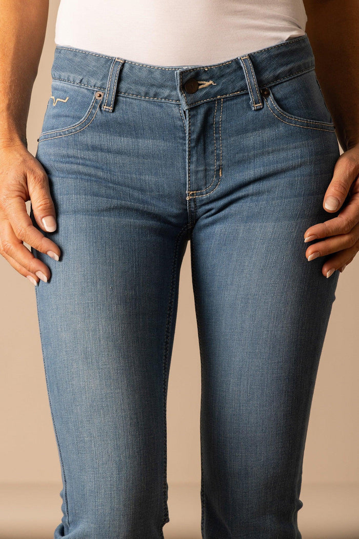 Kimes Ranch Lola Soho Fade Mid Rise Flare Jeans