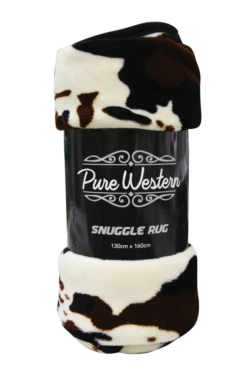 Pure Western Cow Pattern Snuggle Rug