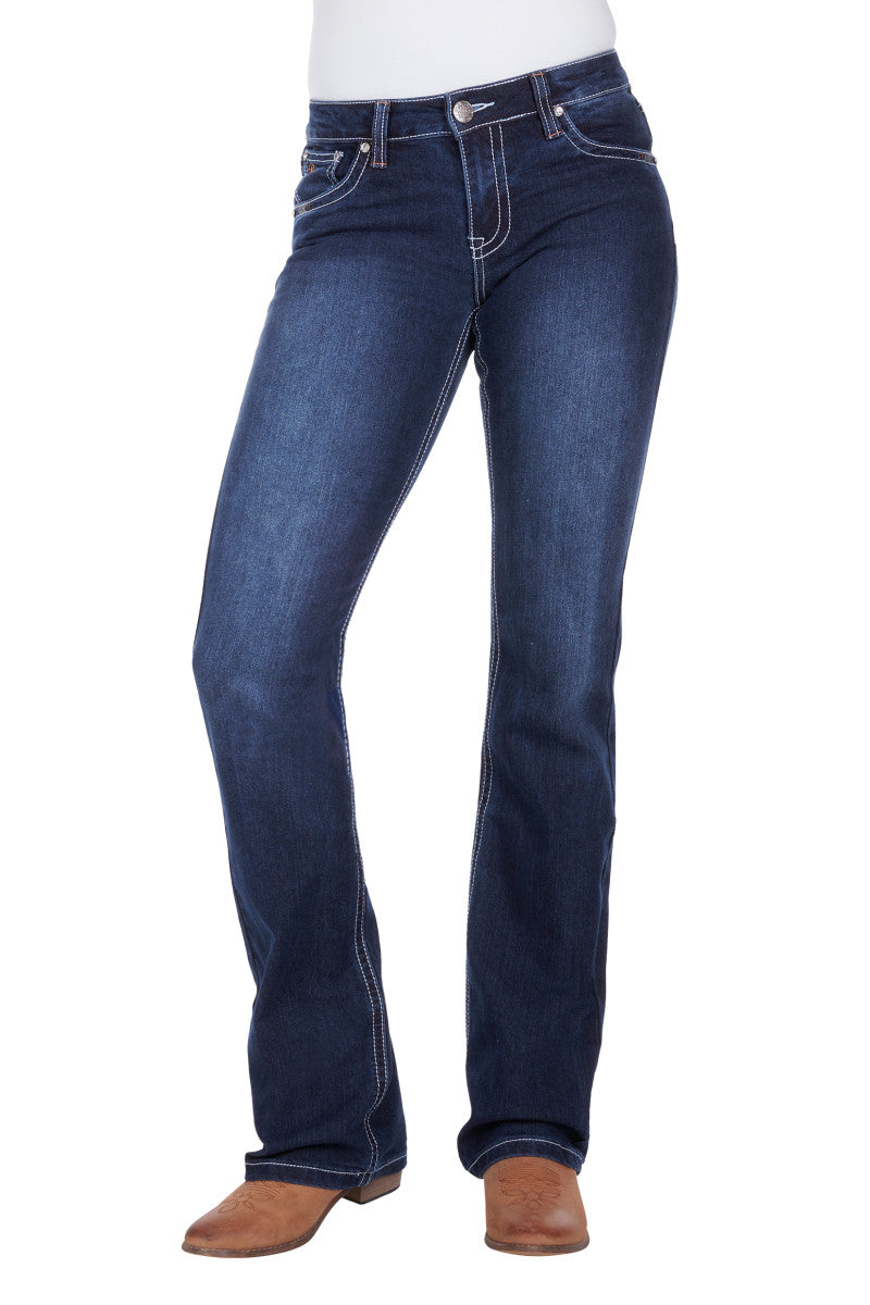 Pure Western Womens Bettina Relaxed Rider Jeans