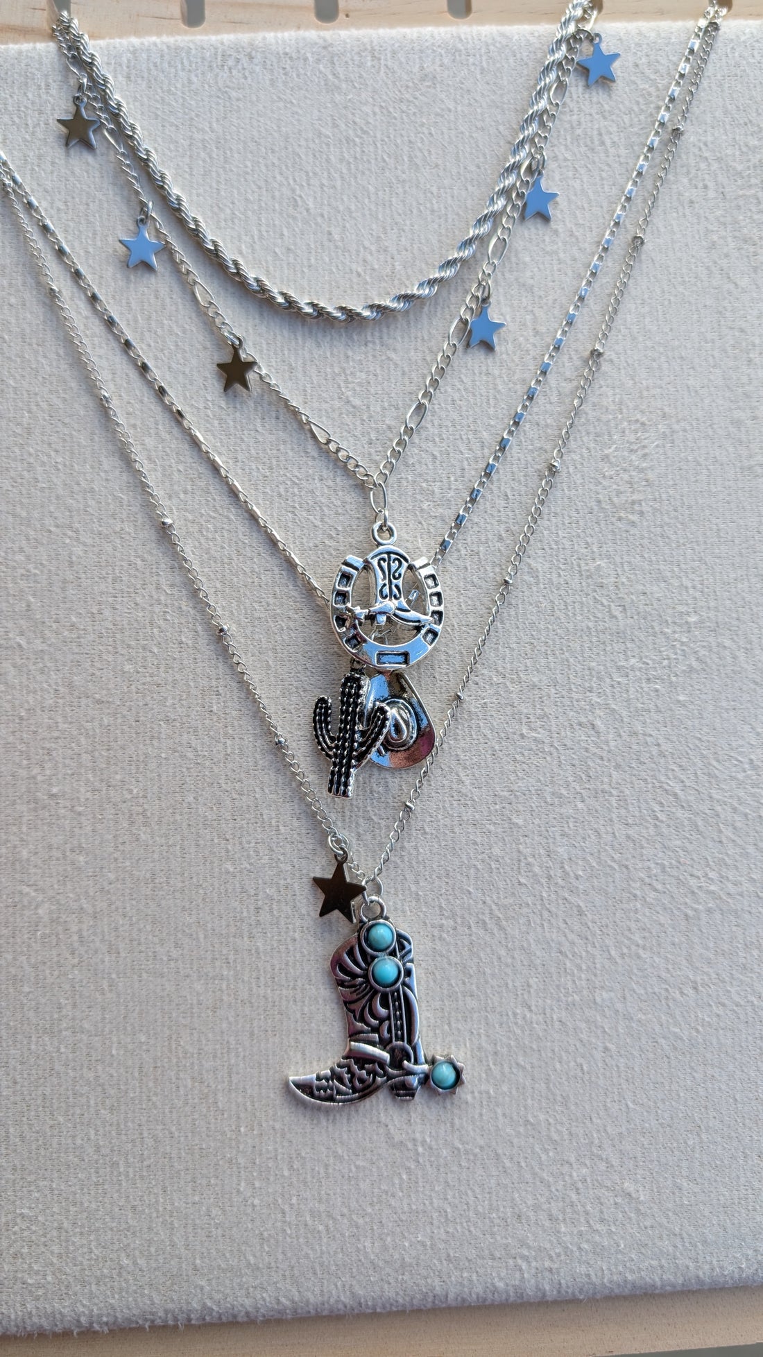 Cowgal Gifts 4 Piece Cowgirl Necklace