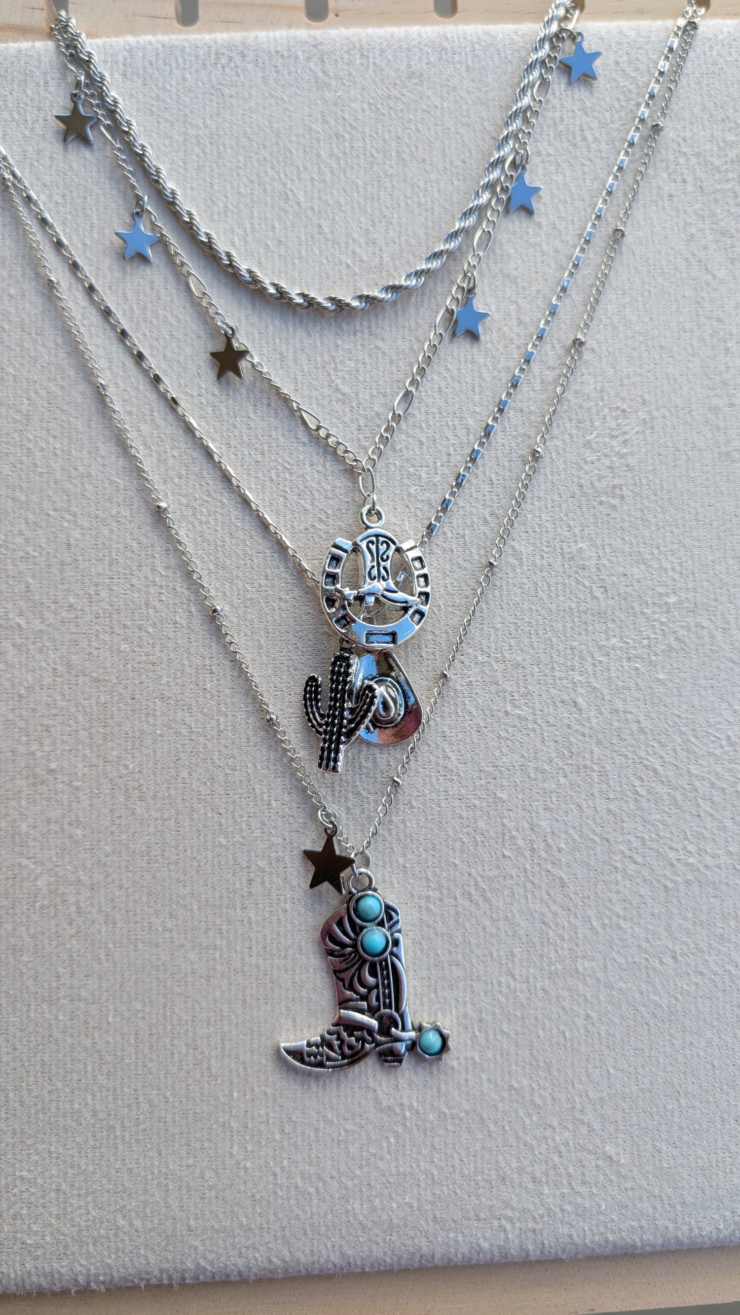 Cowgal Gifts 4 Piece Cowgirl Necklace