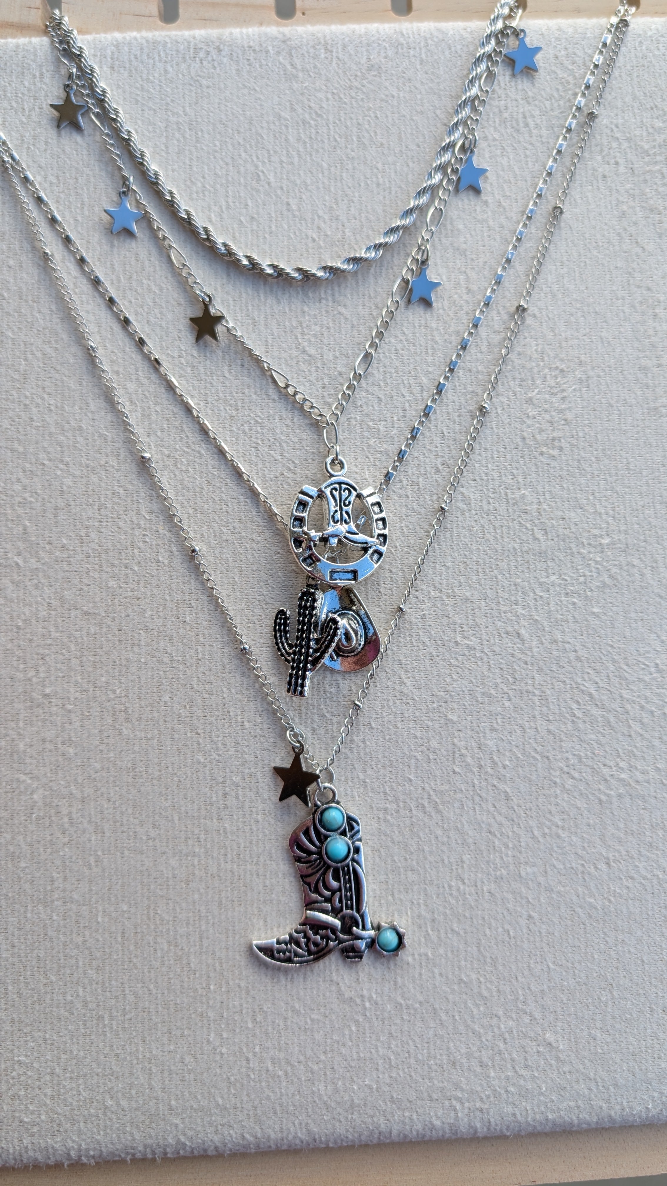 Cowgal Gifts 4 Piece Cowgirl Necklace