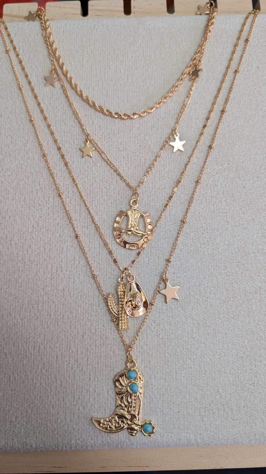 Cowgal Gifts 4 Piece Cowgirl Necklace