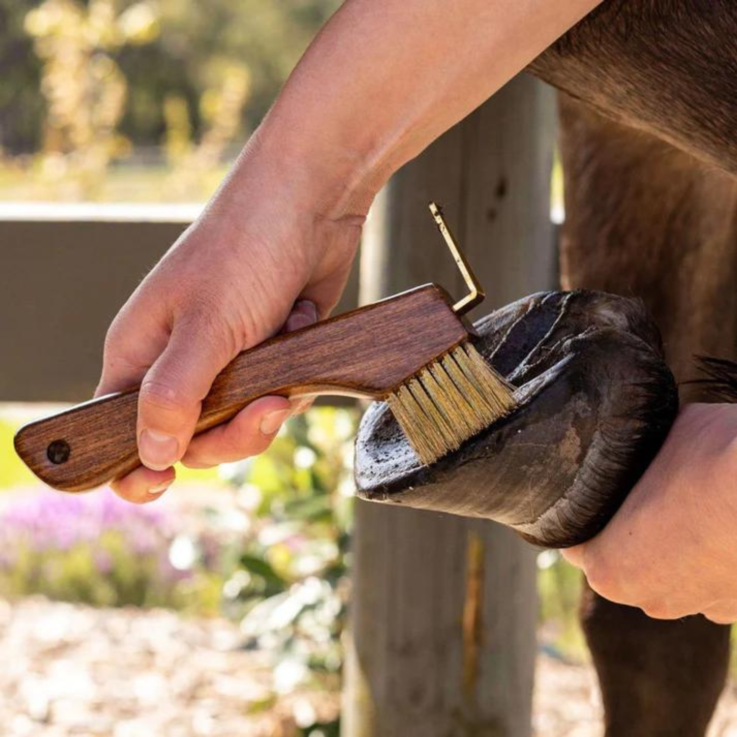 Hairy Pony Copper Bristle Hoof Pick