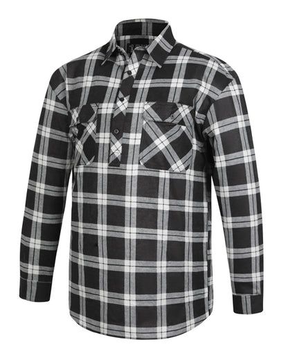 Pilbara Flannel Half Button Shirt