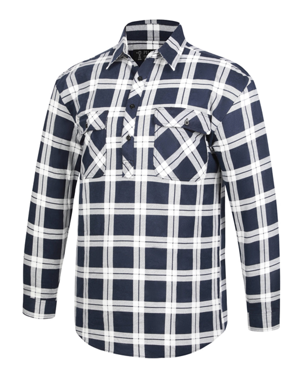 Pilbara Flannel Half Button Shirt