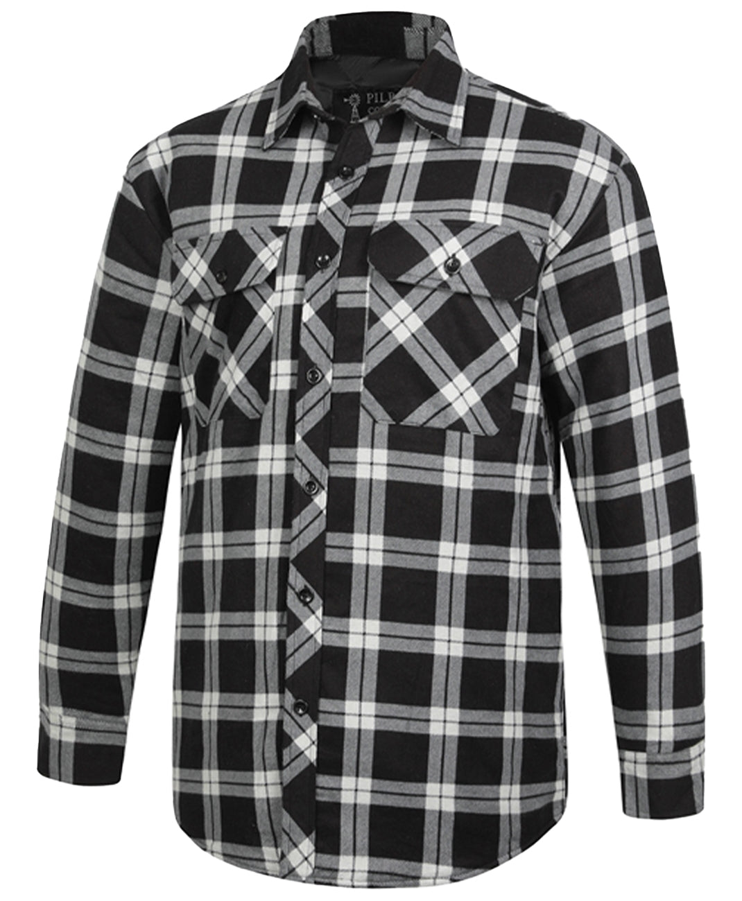 Pilbara Flannelette Quilted Mens Open Front Shirt