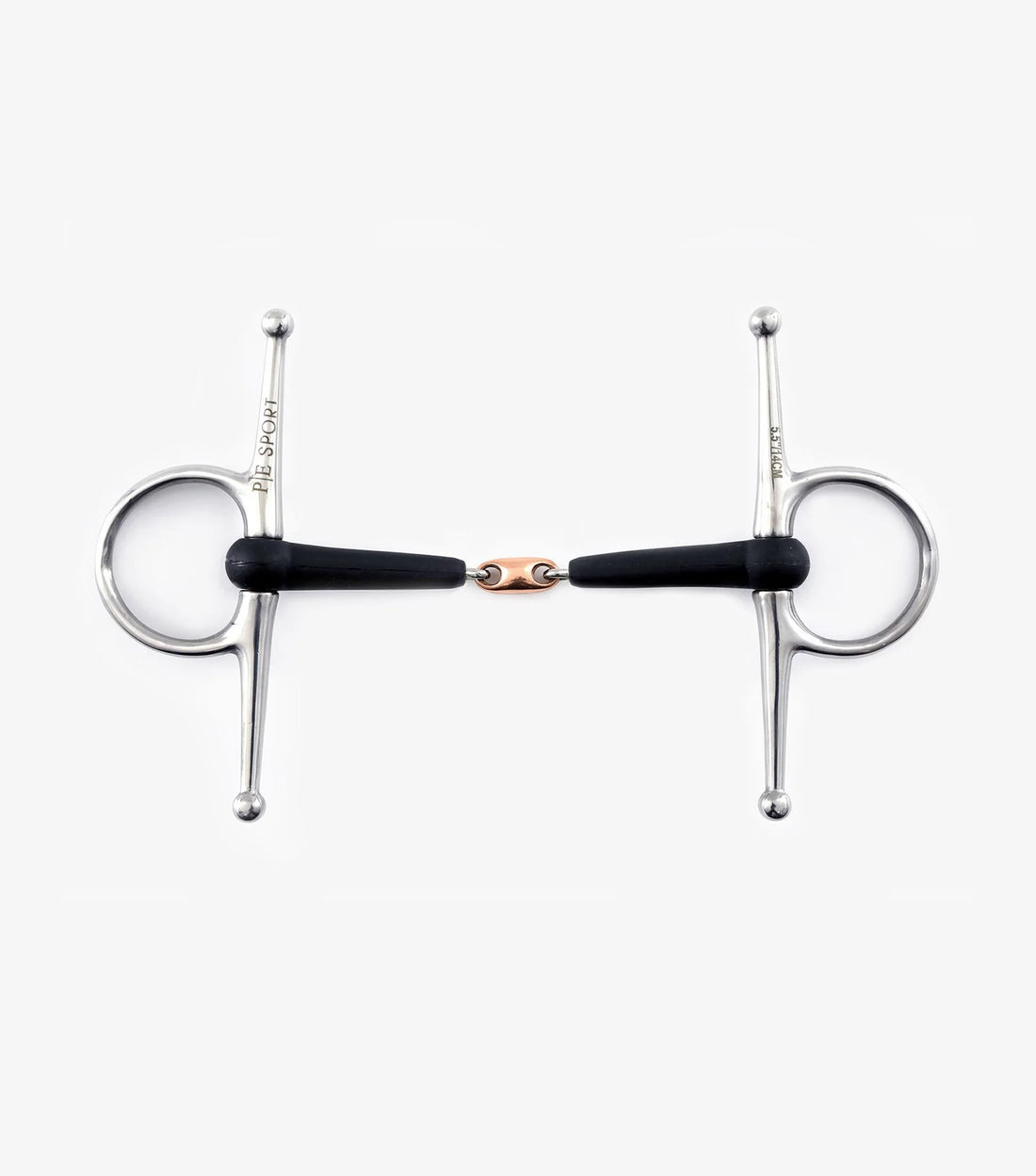 PEI Rubber Full Cheek Snaffle With Copper Lozenge