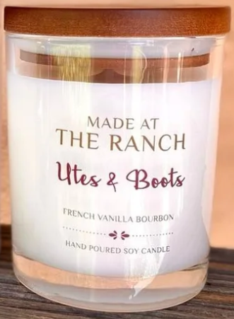 Made at the Ranch Soy Candle - Utes &amp; Boots