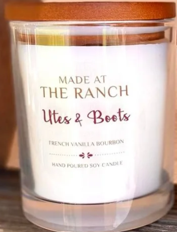 Made at the Ranch Soy Candle - Utes &amp; Boots