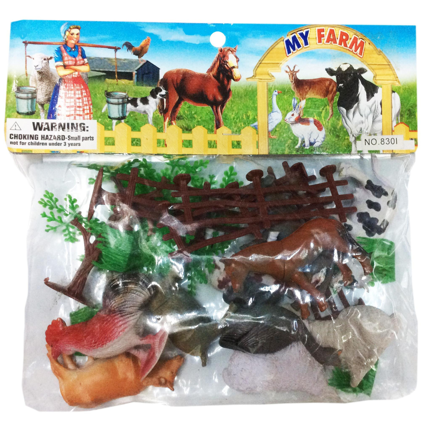 Farm Animal Figurine Kids Toy Pack